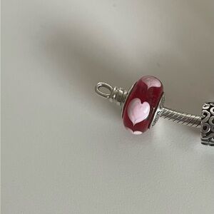 BRAND NEW Pandora charm- red hearts